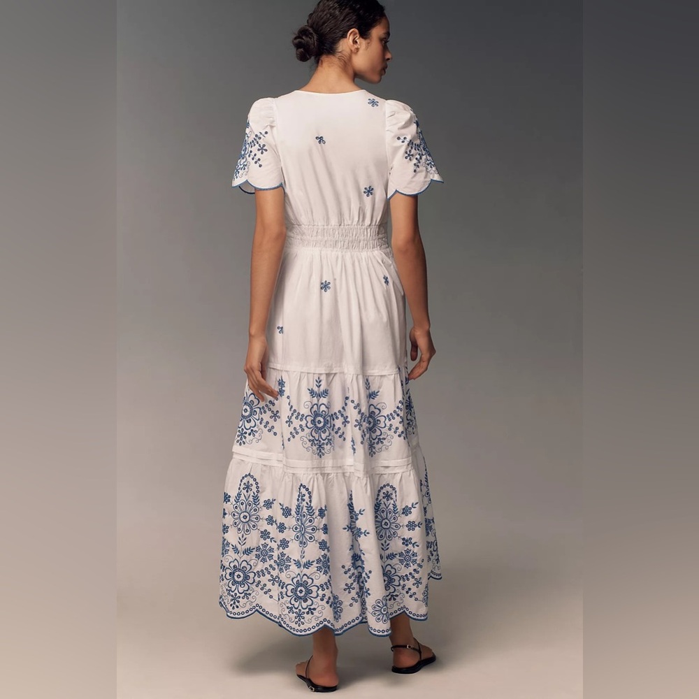 Anthropologie The Somerset Maxi Dress: Eyelet Edition NWT - Picture 2 of 11